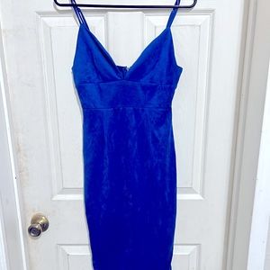Lulu suede, blue dress. Only worn once!
